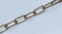 3.0x21mm BRASS PLATED WELDED CHAIN (30m)