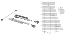 GTV Undermount Push to open Drawer Slides GTV Undermount Push to open Drawer Slides