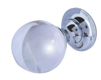 Clear Crystal Mortice Knob