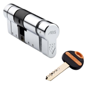 ABS Euro Profile Key & Thumbturn Cylinder (external key entry/internal thumbturn)