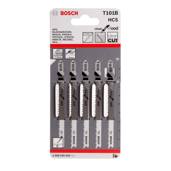 BOSCH JIGSAW BLADES T101B 5pk BOSCH JIGSAW BLADES T101B 5pk