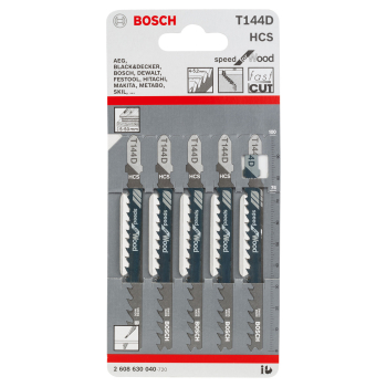 BOSCH JIGSAW BLADES T144D 5PK BOSCH JIGSAW BLADES T144D 5PK