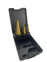3pce HSS STEP DRILL SET 1/4inch 4-12mm 6-20mm 6-30mm 3pce HSS STEP DRILL SET 1/4inch 4-12mm 6-20mm 6-30mm