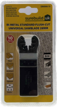 28mm BI-METAL STD FLUSH CUT UNIVERSAL BLADES 10pce 28mm BI-METAL STD FLUSH CUT UNIVERSAL BLADES 10pce