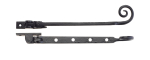 254mm BLACK Ant CURLY TAIL CASEMENT STAY