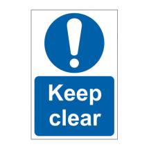 KEEP CLEAR SIGN 200x300mm KEEP CLEAR SIGN 200x300mm