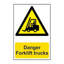Danger Forklift Trucks 300x200mm Danger Forklift Trucks 300x200mm