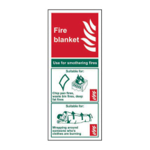 FIRE BLANKET SIGN RPVC 82x202mm FIRE BLANKET SIGN RPVC 82x202mm