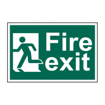 FIRE EXIT SIGN 300x200mm     Running Man Left FIRE EXIT SIGN 300x200mm     Running Man Left