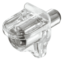 CLEAR PLASTIC SHELF SUPPORT 5mm Hole CLEAR PLASTIC SHELF SUPPORT 5mm Hole