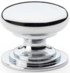 25mm Pol CHROME Vict SOLID CUPBOARD KNOB