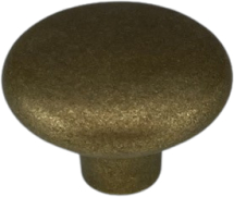 37mm RUMBLED BRASS VICTORIAN CUPBOARD KNOB 37mm RUMBLED BRASS VICTORIAN CUPBOARD KNOB