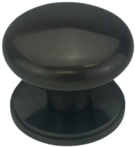 37mm BRONZE VICTORIAN CUPBOARD KNOB ON ROUND PLATE 37mm BRONZE VICTORIAN CUPBOARD KNOB ON ROUND PLATE