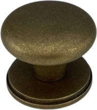 pH 37mm RUMBLED BRASS Vict CUPBOARD KNOB ON ROUND B/PLATE pH 37mm RUMBLED BRASS Vict CUPBOARD KNOB ON ROUND B/PLATE