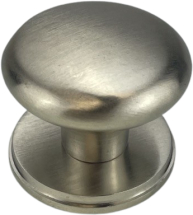 37mm SATIN NICKEL VICTORIAN CUPBOARD KNOB ON ROUND PLATE 37mm SATIN NICKEL VICTORIAN CUPBOARD KNOB ON ROUND PLATE
