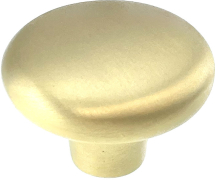 37mm SATIN BRASS VICTORIAN CUPBOARD KNOB 37mm SATIN BRASS VICTORIAN CUPBOARD KNOB