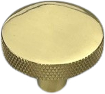 36mm Pol. BRASS CLEMENTINE KNURLED CUPBOARD KNOB 36mm Pol. BRASS CLEMENTINE KNURLED CUPBOARD KNOB