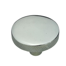 36mm Pol. CHROME CLEMENTINE KNURLED CUPBOARD KNOB 36mm Pol. CHROME CLEMENTINE KNURLED CUPBOARD KNOB