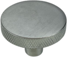 36mm SATIN CHROME CLEMENTINE KNURLED CUPBOARD KNOB 36mm SATIN CHROME CLEMENTINE KNURLED CUPBOARD KNOB