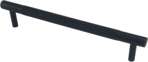 160mm BLACK HARRIET KNURLED CUPBOARD HANDLE 160mm BLACK HARRIET KNURLED CUPBOARD HANDLE