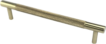 160mm Pol. BRASS HARRIET KNURLED CUPBOARD HANDLE 160mm Pol. BRASS HARRIET KNURLED CUPBOARD HANDLE