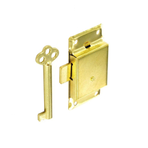 ELEC.BRASS 64mm CUPBOARD LOCK PrePacked ELEC.BRASS 64mm CUPBOARD LOCK PrePacked