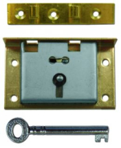 64x35MM BRASS BOX LOCK 64x35MM BRASS BOX LOCK