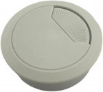 60mm WHITE PLASTIC CABLE PORT COVER