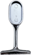 CHROME OVAL END BRACKET CHROME OVAL END BRACKET