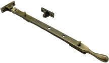 300mm Ant BRASS Arch BULB END STAY 300mm Ant BRASS Arch BULB END STAY