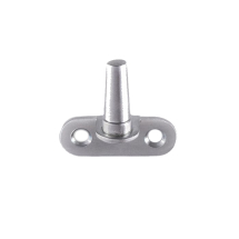 Sat CHROME Arch CRANKED FLUSH FITTING CASEMENT PIN Sat CHROME Arch CRANKED FLUSH FITTING CASEMENT PIN