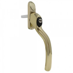35mm BRASS Pltd HCL690 RH LOCK Espag HANDLE