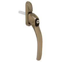 35mm BRASS Pltd HCL590 INLINE LOCK Espag HANDLE 35mm BRASS Pltd HCL590 INLINE LOCK Espag HANDLE