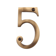 76mm ANTIQUE BRASS FACE FIX NUMERAL inch5inch 76mm ANTIQUE BRASS FACE FIX NUMERAL inch5inch