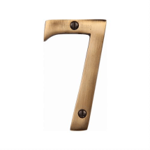 Ant BRASS 75mm FACE FIX NUMERAL inch7inch Ant BRASS 75mm FACE FIX NUMERAL inch7inch