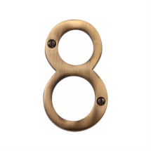 Ant BRASS 75mm FACE FIX NUMERAL inch8inch Ant BRASS 75mm FACE FIX NUMERAL inch8inch