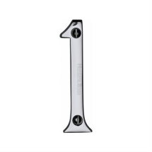 Pol CHROME 75mm FACE FIX NUMERAL inch1inch Pol CHROME 75mm FACE FIX NUMERAL inch1inch