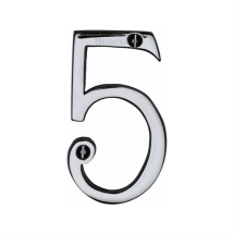 Pol CHROME 75mm FACE FIX NUMERAL inch5inch Pol CHROME 75mm FACE FIX NUMERAL inch5inch
