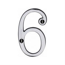 Pol CHROME 75mm FACE FIX NUMERAL inch6/9inch Pol CHROME 75mm FACE FIX NUMERAL inch6/9inch
