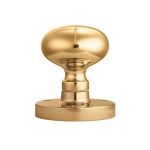 Pol BRASS 52mm MUSHROOM MORTICE KNOB FRN