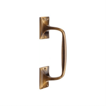 203mm Ant BRASS PUB STYLE CRANKED PULL HANDLE 203mm Ant BRASS PUB STYLE CRANKED PULL HANDLE
