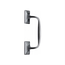 203mm Sat CHROME PUB STYLE CRANKED PULL HANDLE 203mm Sat CHROME PUB STYLE CRANKED PULL HANDLE