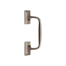 203mm Sat NICKEL PUB STYLE CRANKED PULL HANDLE 203mm Sat NICKEL PUB STYLE CRANKED PULL HANDLE