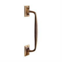 305mm ANT. BRASS PUB STYLE CRANKED PULL HANDLE 305mm ANT. BRASS PUB STYLE CRANKED PULL HANDLE