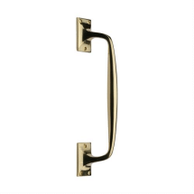 305mm Pol BRASS PUB STYLE CRANKED PULL HANDLE 305mm Pol BRASS PUB STYLE CRANKED PULL HANDLE