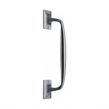 310mm Sat CHROME PUB STYLE CRANKED PULL HANDLE 310mm Sat CHROME PUB STYLE CRANKED PULL HANDLE