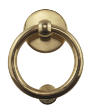 pH 125mm POLISHED BRASS RING DOOR KNOCKER pH 125mm POLISHED BRASS RING DOOR KNOCKER