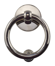 pH 125mm POLISHED NICKEL RING DOOR KNOCKER pH 125mm POLISHED NICKEL RING DOOR KNOCKER