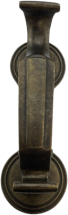 RUMBLED BRASS 200MM DOCTORS KNOCKER RUMBLED BRASS 200MM DOCTORS KNOCKER