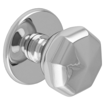 POL CHROME OCTAGONAL CENTRE DOOR KNOB POL CHROME OCTAGONAL CENTRE DOOR KNOB